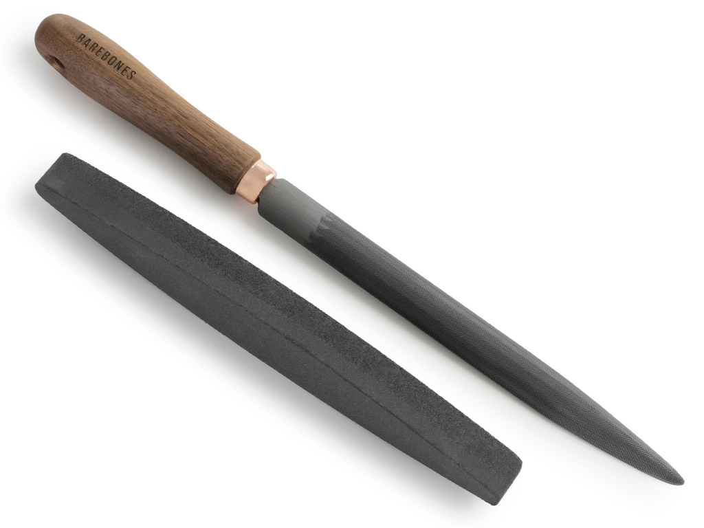 Pilník + brousek na nože a sekery | Barebones – Půlkulatý pilník Swiss Pattern