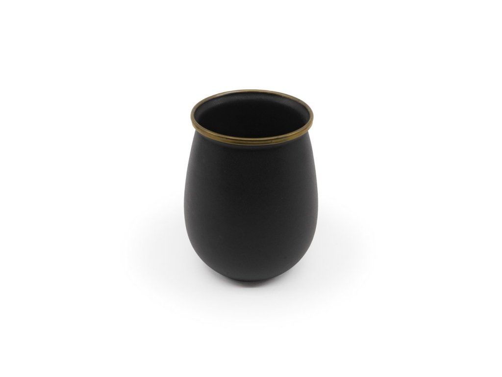 Sada smaltovaných sklenic Tumbler černá BAREBONES | 600ml | 2ks – Stylový design
