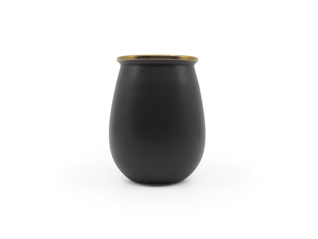 Sada smaltovaných sklenic Tumbler černá BAREBONES | 600ml | 2ks – Univerzální použití