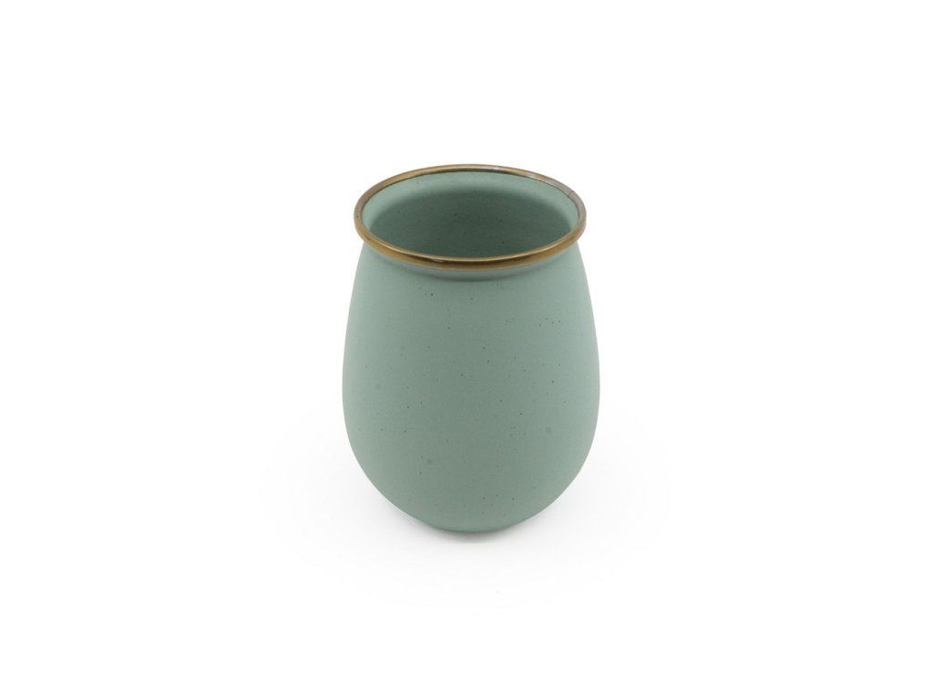 Sada smaltovaných sklenic Tumbler mint BAREBONES | 600ml | 2ks – Stylový design