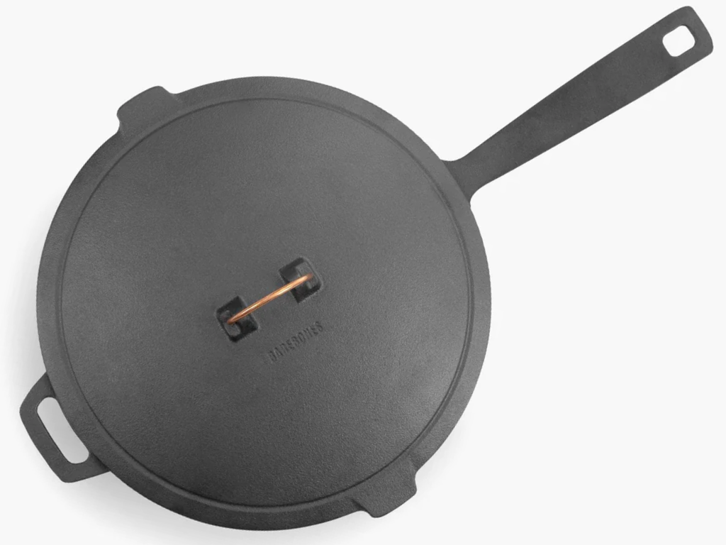 Smaltovaná litinová pánev 10" BAREBONES – Stylové měděné detaily