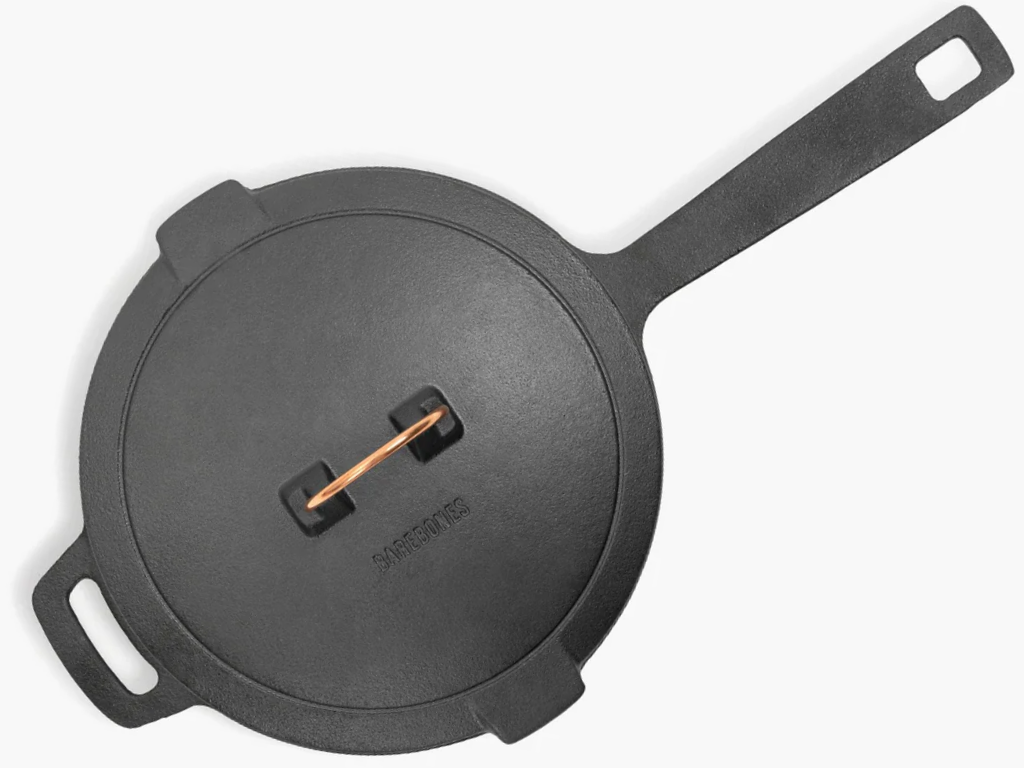 Smaltovaný litinový rendlík BAREBONES – Měděné detaily