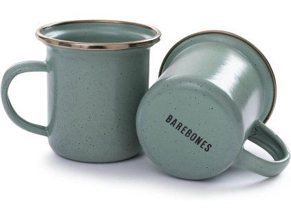 Smaltované hrnky mint BAREBONES| 473ml | 2ks