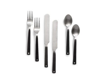 Kempingové příbory Barebones | 2x vidlička | 2x lžíce | 2x nůž